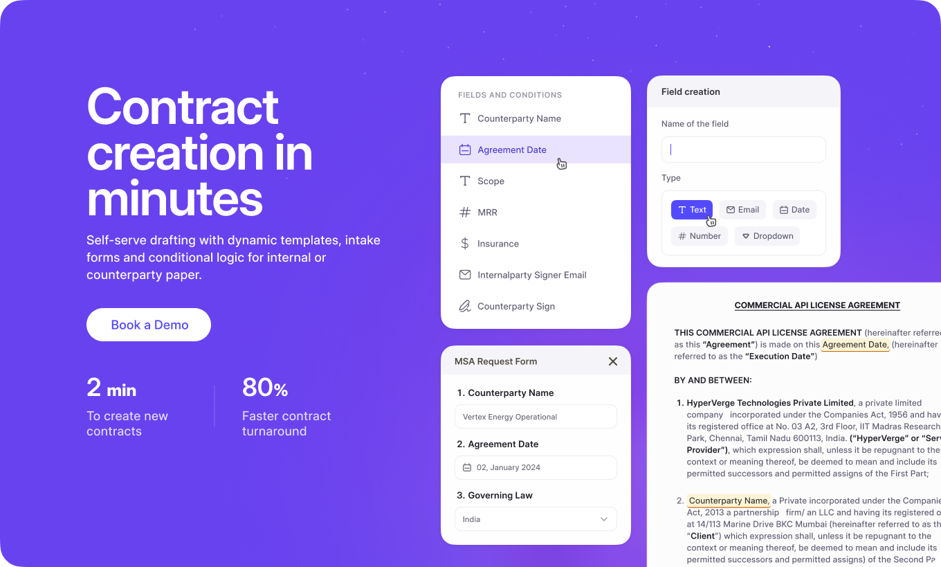 AI-enabled contract creation software | HyperStart CLM