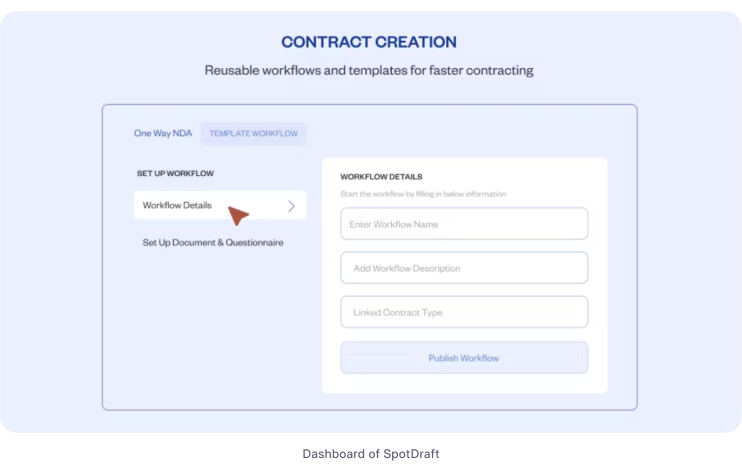 Spotdraft dashboard