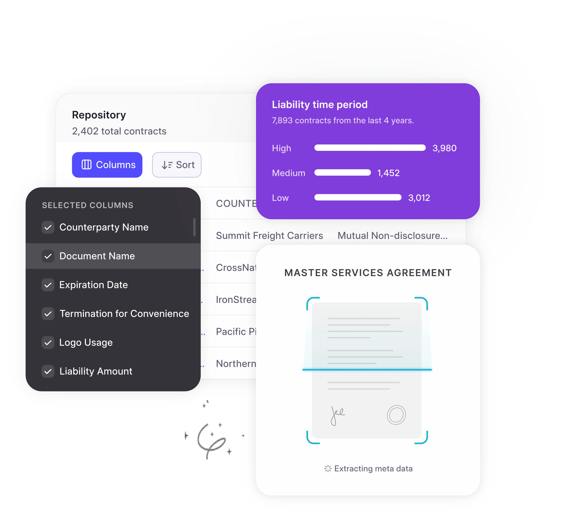 freight contract management software mockup 2