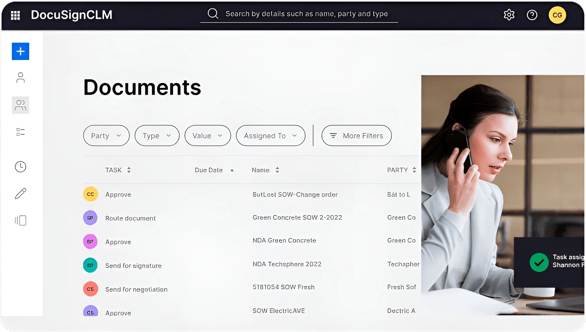 Docusign Dashboard image